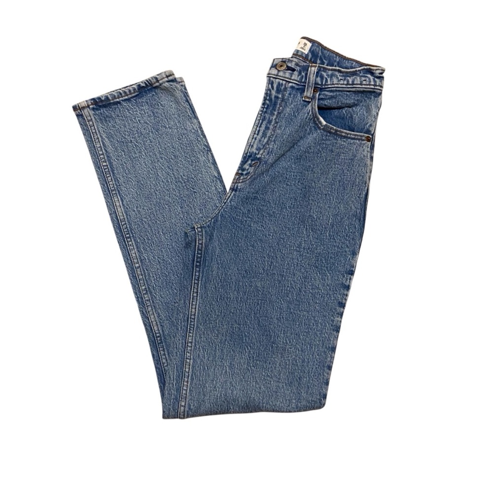 Abercrombie Fitch Jeans The 90s Stright Ultra High Rise Blue Women’s 26 Long - Picture 4 of 14